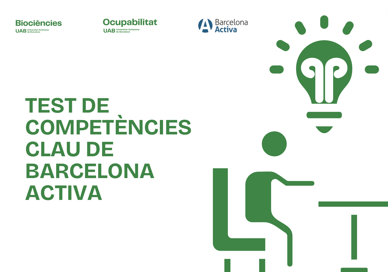 cartell amb el titol: test competències 